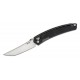 SRM Knives 9211 Folding Knife - 3.57" Satin Tanto Blade Black G10 Handle Crossbar Lock