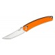 SRM Knives 9211-GJ Folding Knife - 3.57" Satin Tanto Blade Orange G10 Handle Crossbar Lock