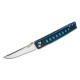 SRM Knives 9215 Folding Knife - 3.58" D2 Tanto Blade Blue and Black G10 Handle