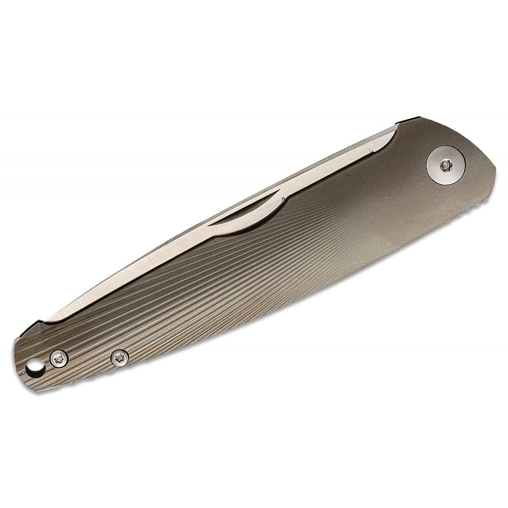 Viper Knives Vox Key Slipjoint Folding Knife - 3.25" M390 DP Blade Bronze 3D Titanium Handle