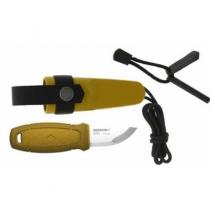 Mora Eldris Yellow 12632 necker with luxury sheath and firesteel